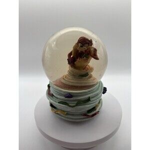 Vintage Looney Tunes Taz Tasmanian Devil Christmas Musical Snow Water Globe